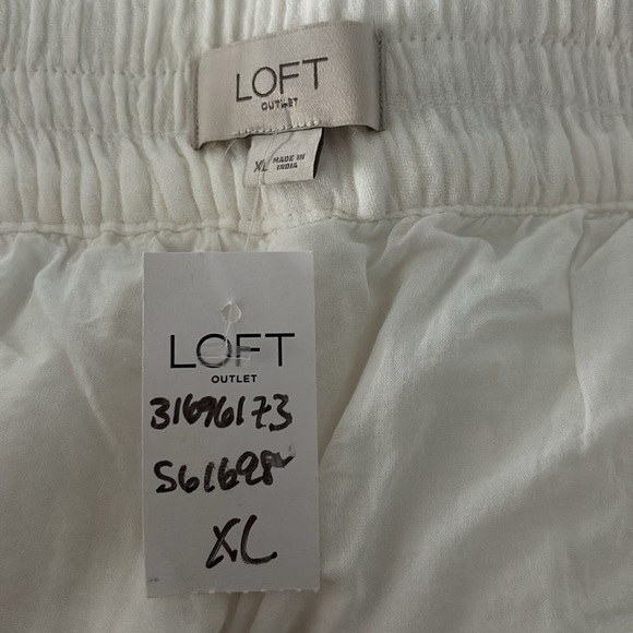 Loft - white shorts - cotton/gauzy  size XL - Picture 5 of 5